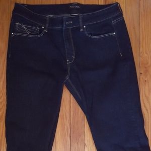 WHBM dark wash straight leg jeans